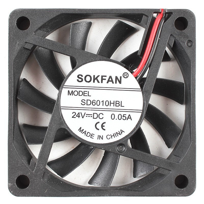 SOKFAN SD6010HBL 6010 24V 0.05A 2-wire cabinet axial heat dissipation fan