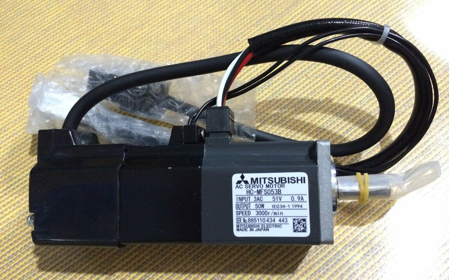 Used Mitsubishi AC Servo Motor HC-MFS053B – Tested in Excellent Condition - MITSUBISHI
