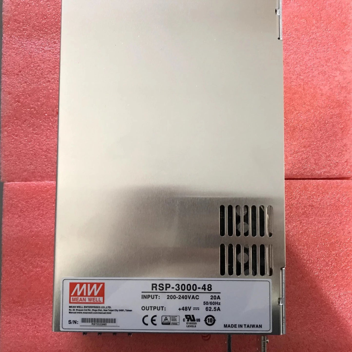Meanwell RSP-3000-48 48V 62.5A PFC Adjustable Voltage Switching Power Supply
