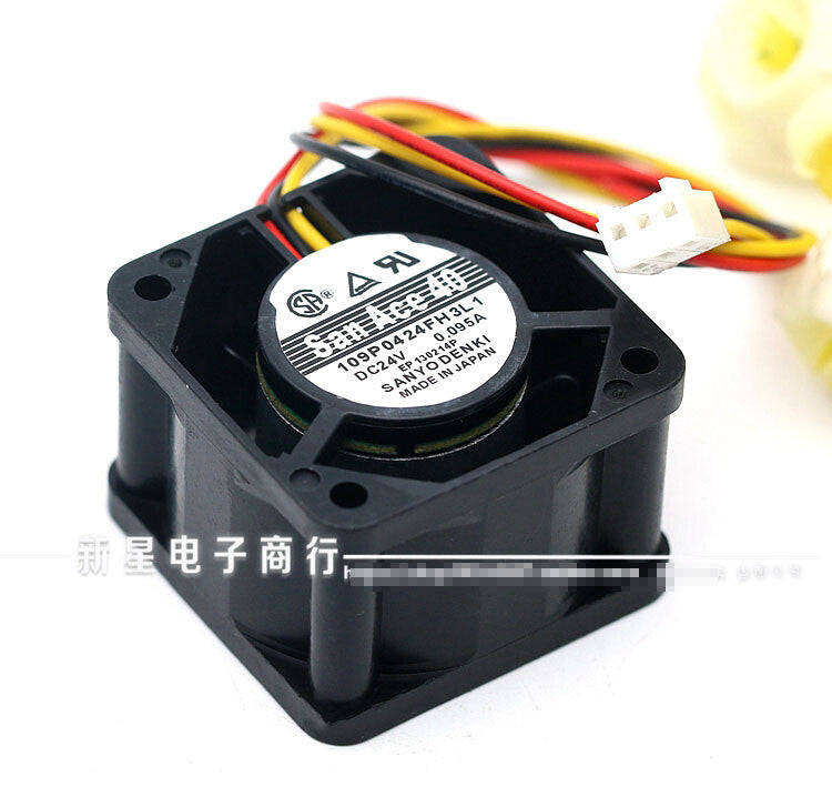 1pcs SANYO 109P0424FH3L1 0.095A 4CM 40mm 24V server fan 3pin