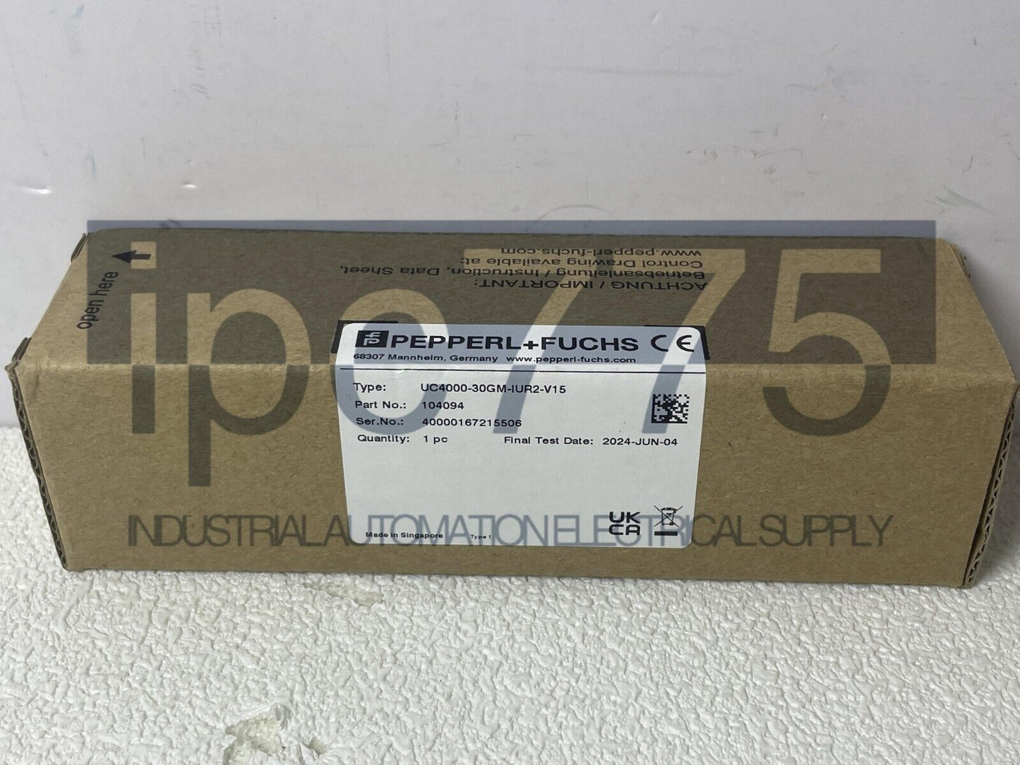 Pepperl Fuchs Ultrasound Sensor UC4000-30GM-IUR2-V15 - PEPPERL FUCHS