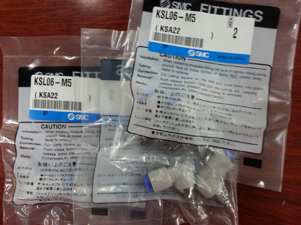 1Bag/2pcs SMC KSL06-M5 Fittings #SM