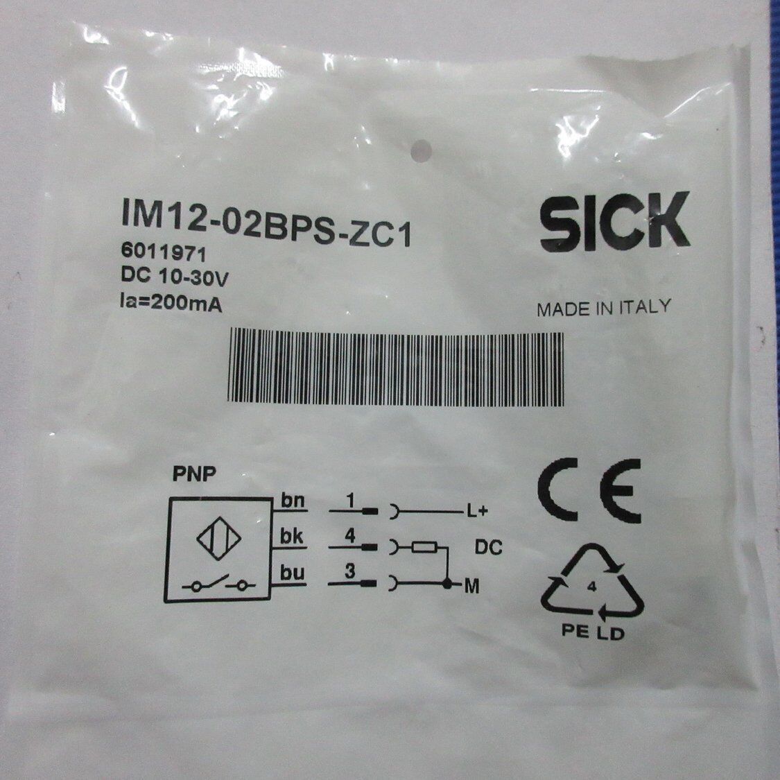 ONE SICK 6011971 IM12-02BPS-ZC1 Proximity Switch - ONE SICK