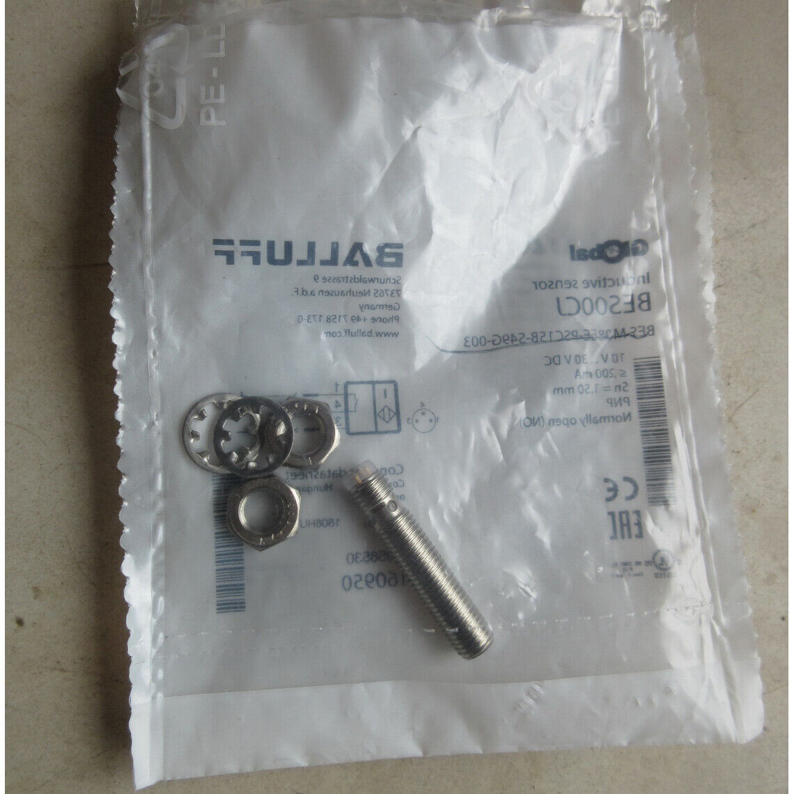 new ONE BALLUFF Proximity sensor BES M08EE-PSC15B-S49G-003 - BES