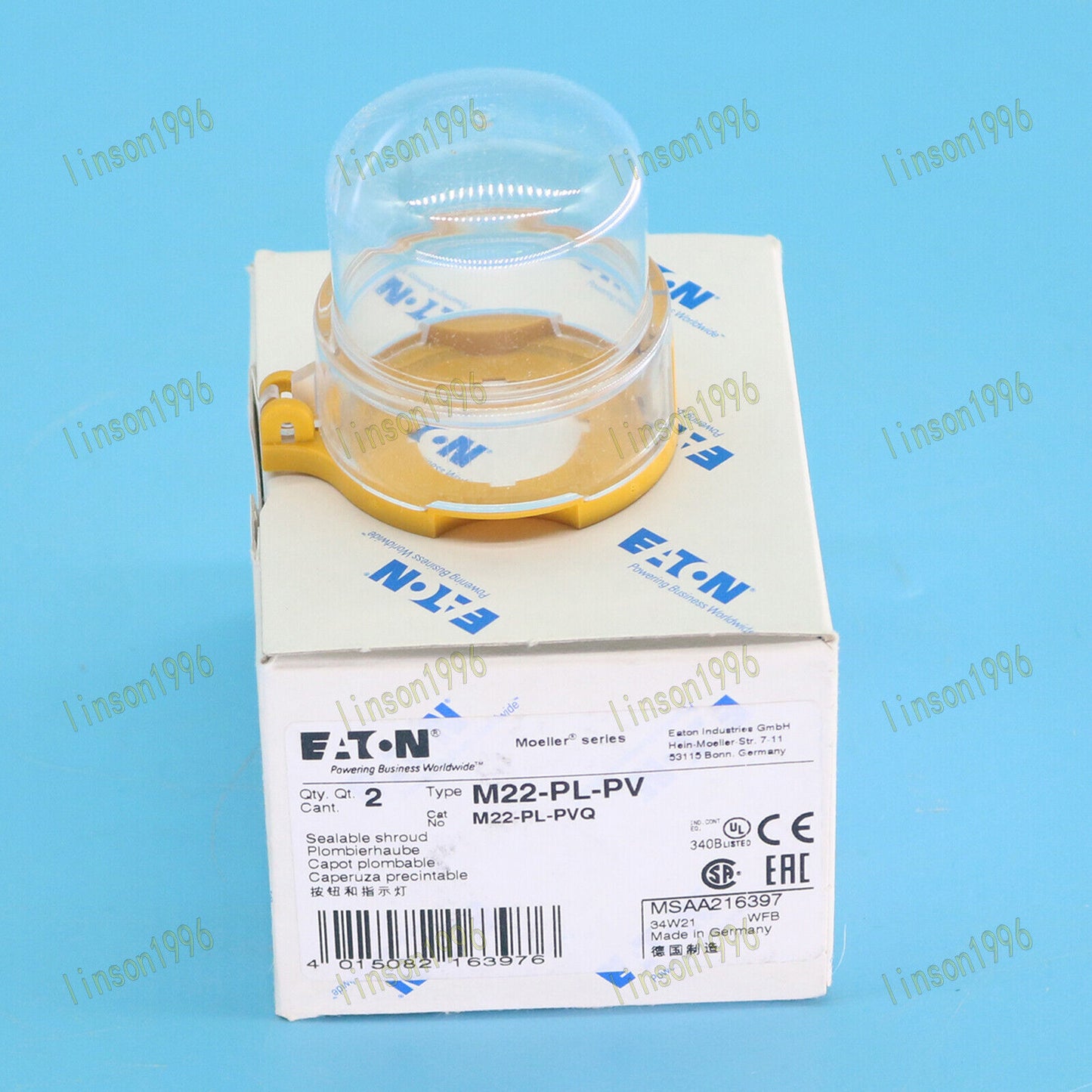 2PCS EATON M22-PL-PV Emergency Stop Button Accessory - EATON