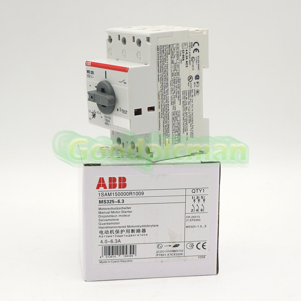 ABB MS325-6.3 Protective Circuit Breaker 1SAM150000R1009