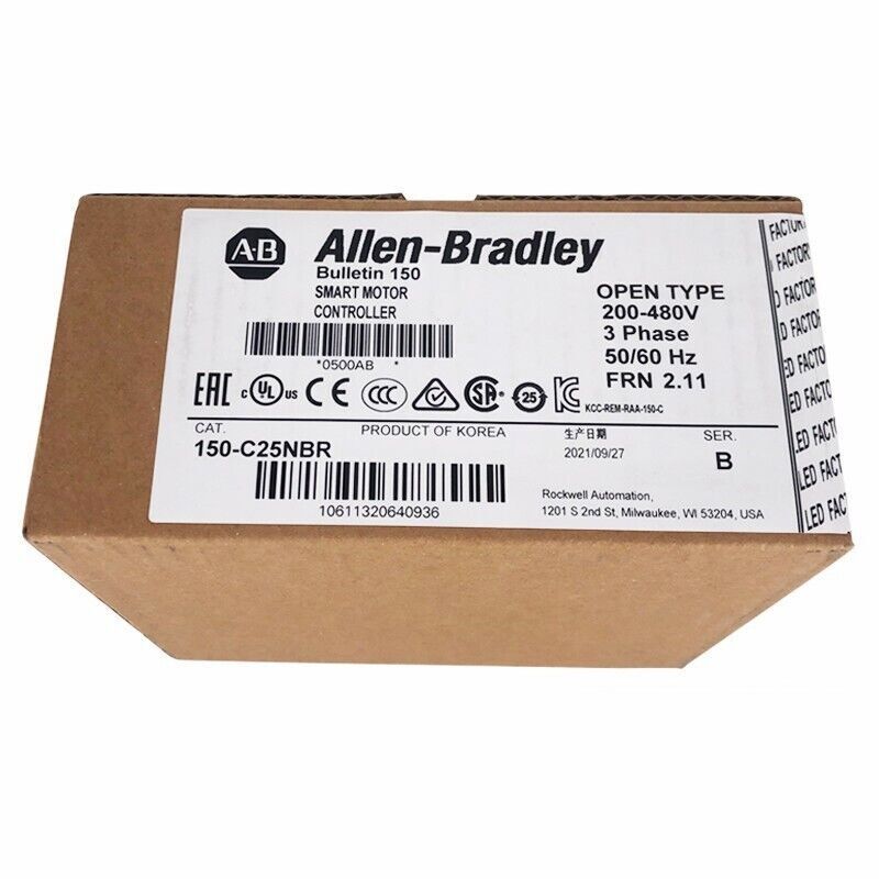 Allen-Bradley 150-C25NBR SMC-3 Smart Motor Controller 25A 150C25NBR
