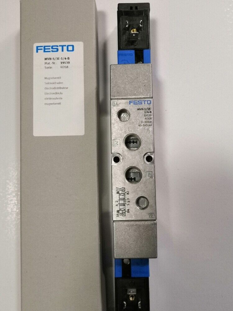 new 1PC FESTO solenoid valve MVH-5/3E-1/4-B (19139)