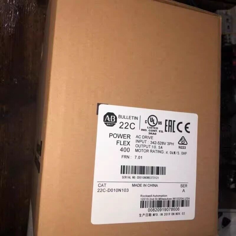New Allen-Bradley 22C-D010N103 PowerFlex 400 AC Drive 4kW 5HP - ALLEN-BRADLEY