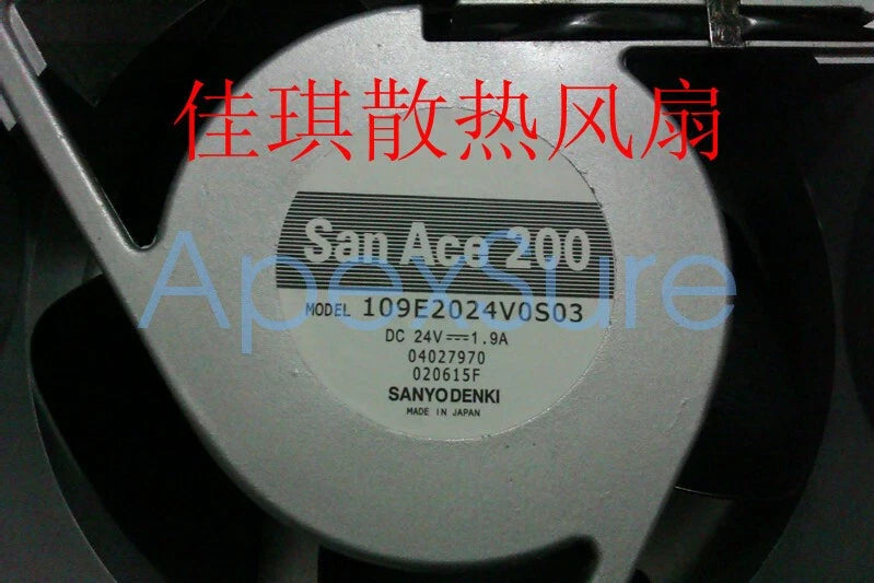 1pcs Sanyo 109E2024V0S03 20070 24V 1.9A cooling fan