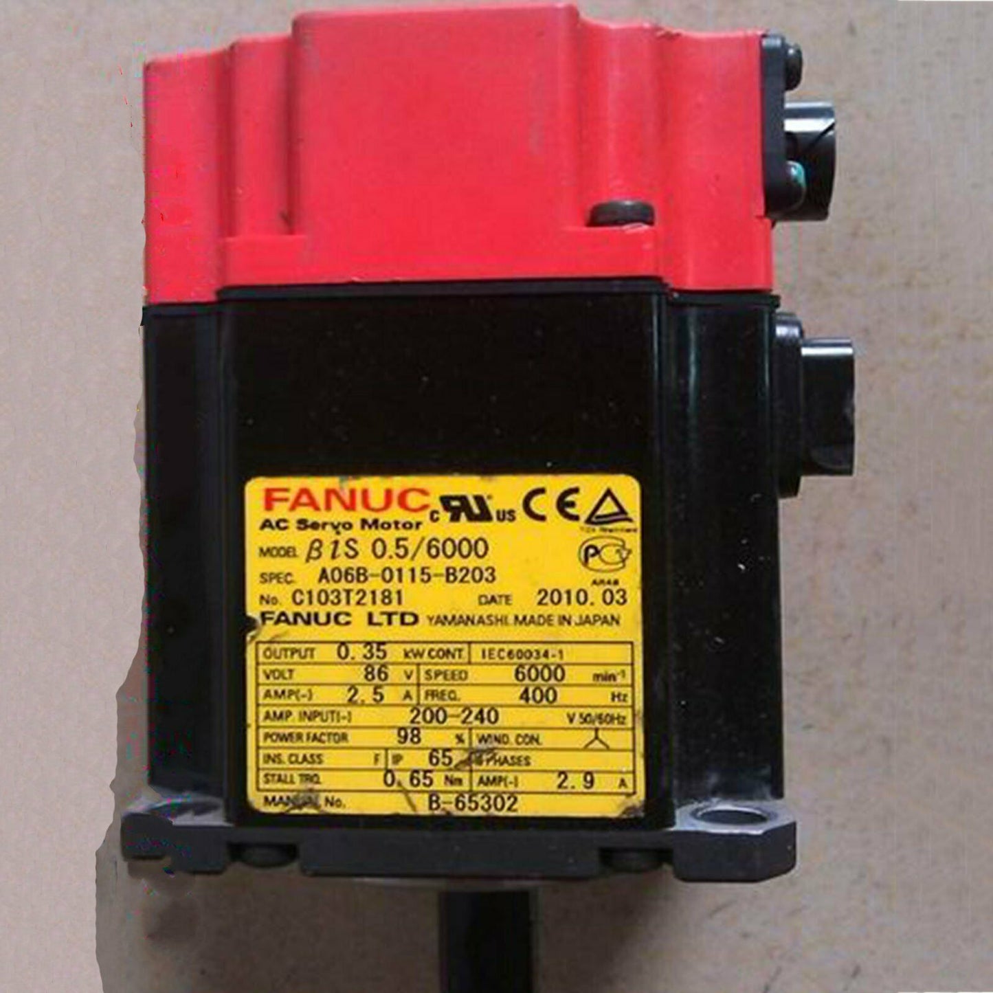 used One Fanuc A06B-0115-B203 Servo Motor A06B0115B203 Fully Tested - KOEED