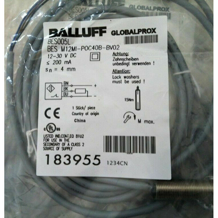 ONE BALLUFF Sensors BES M12MI-POC40B-BV02 - BALLUFF