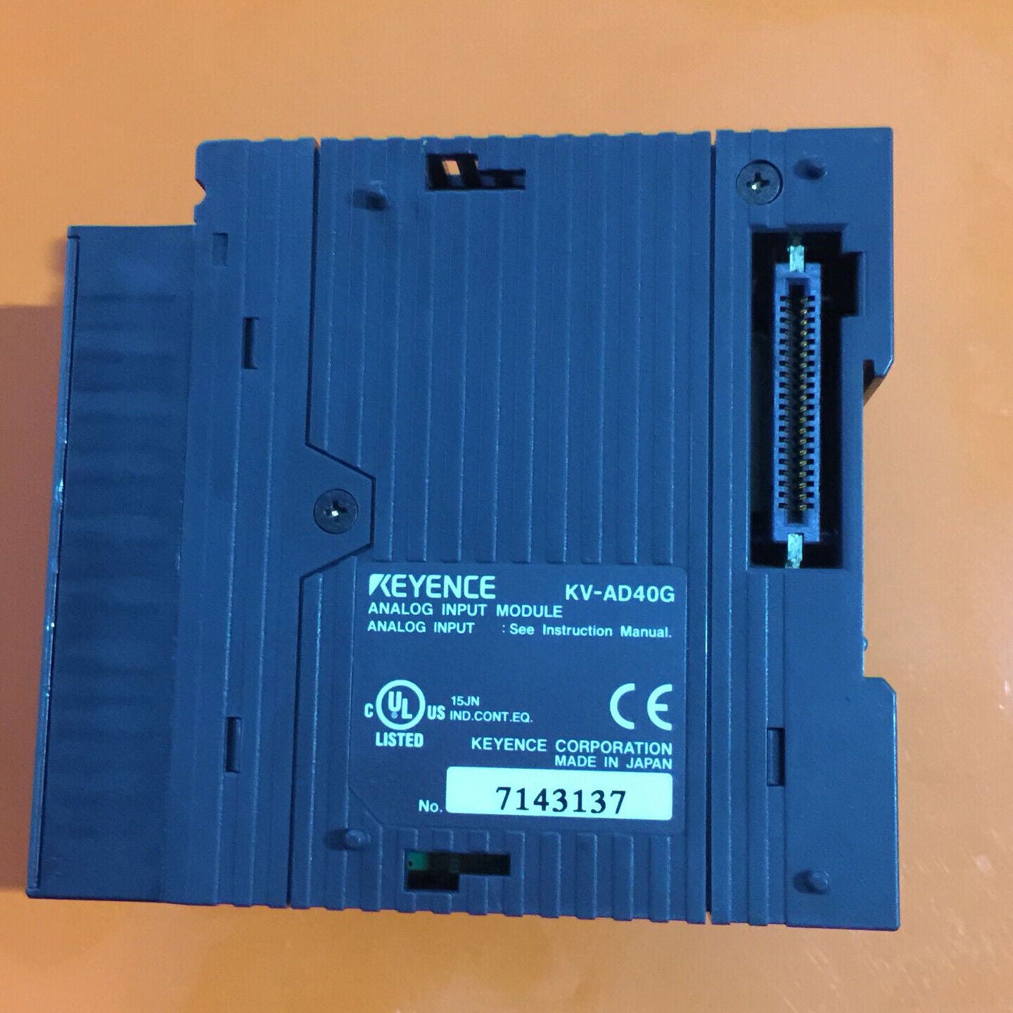 used KEYENCE PLC programming module KV-AD40G – Tested Good, Ready to Use - KEYENCE