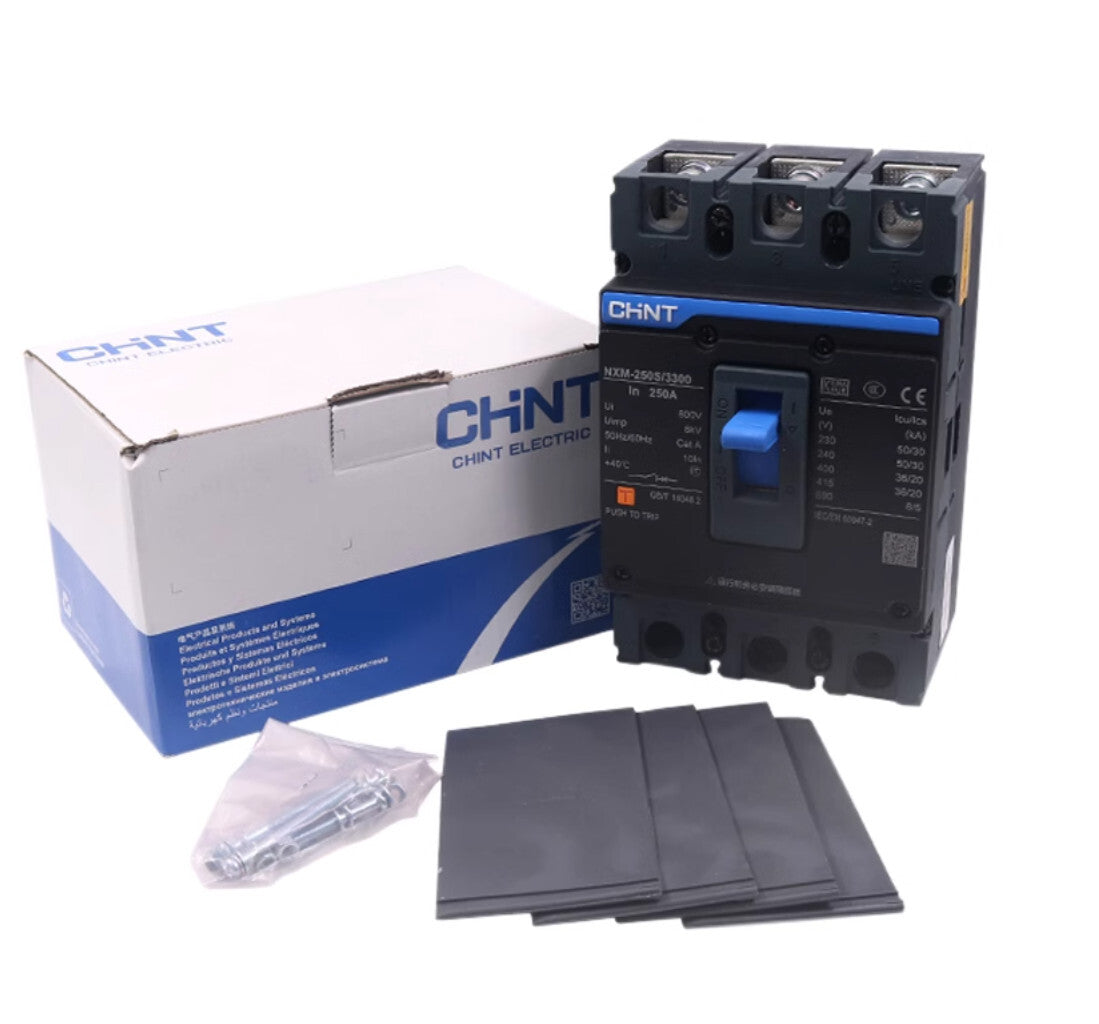 Chint NXM-250S Series NXM-250S/3300/4300B Leakage Circuit Breaker 3P 4P