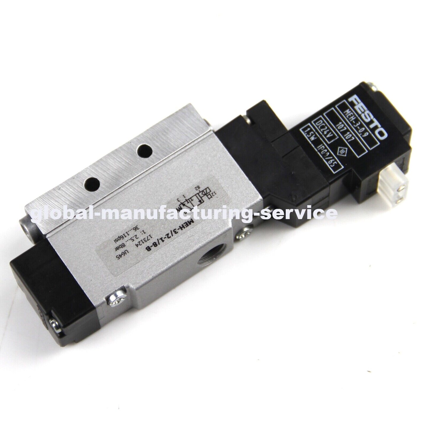 FESTO MEH-3/2-1/8-B 173124 Solenoid Valve: Professional industrial valve with 3/2-inch NPT thread - FESTO