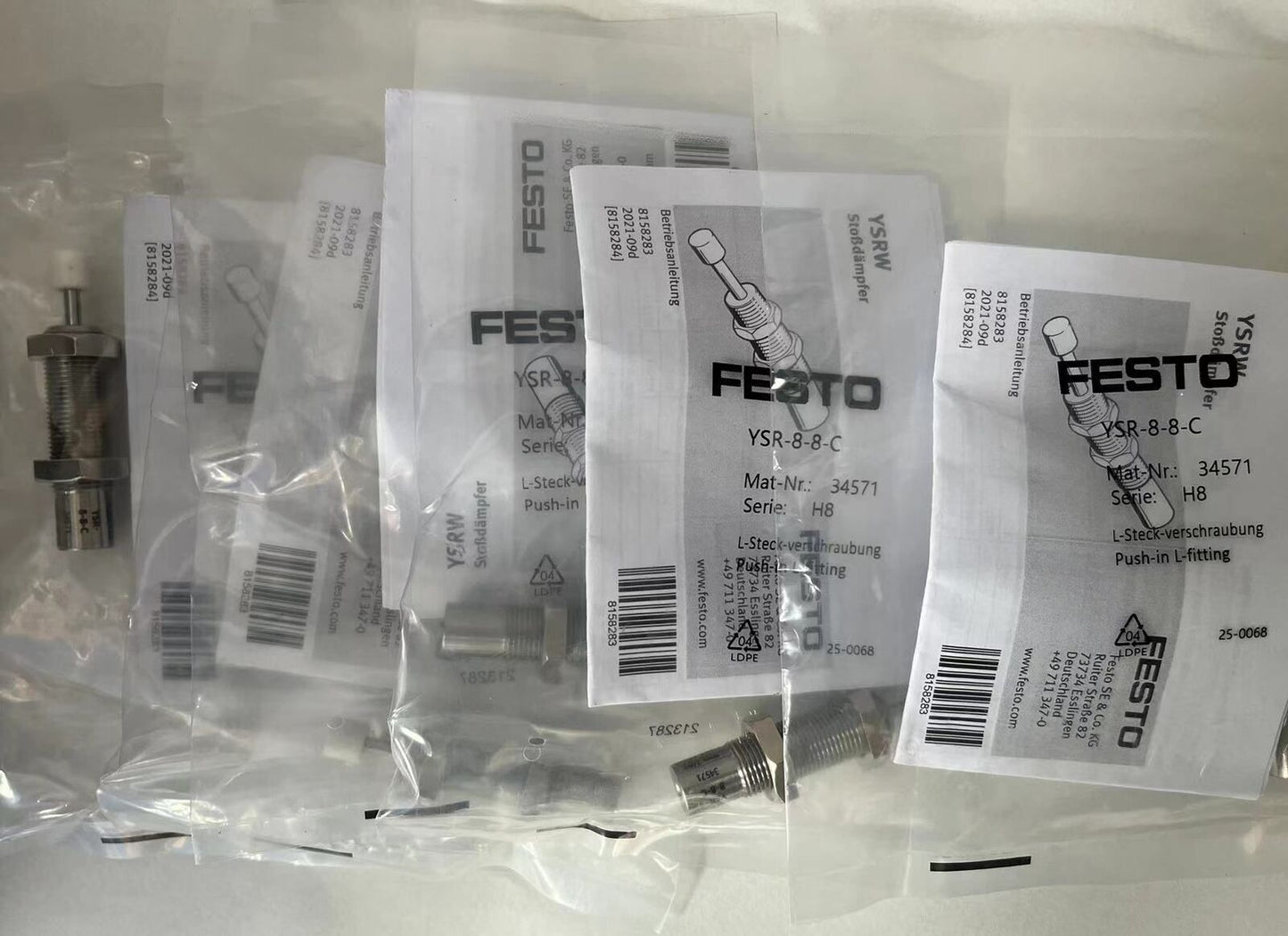new 1PC Festo YSR-8-8-C 34571 YSR88C Shock Absorber Buffer - FESTO