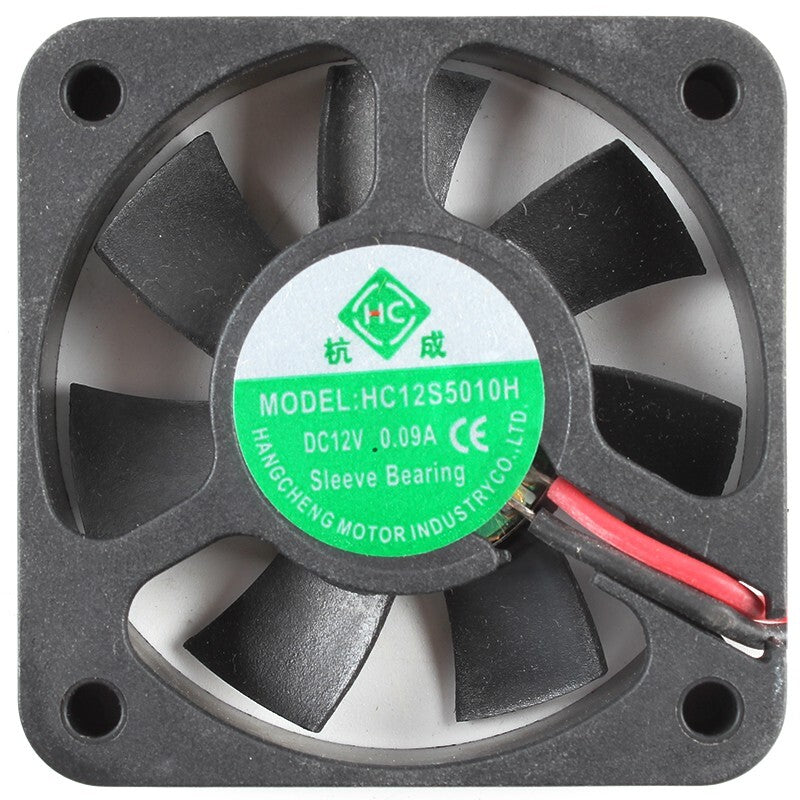 HC12S5010H 5010 12V 0.09A 5cm 2 wire silent cooling fan fan
