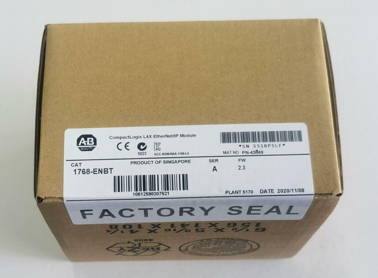 AB 1768-ENBT SER A EtherNet/IP Communication Module Factory Sealed - AB