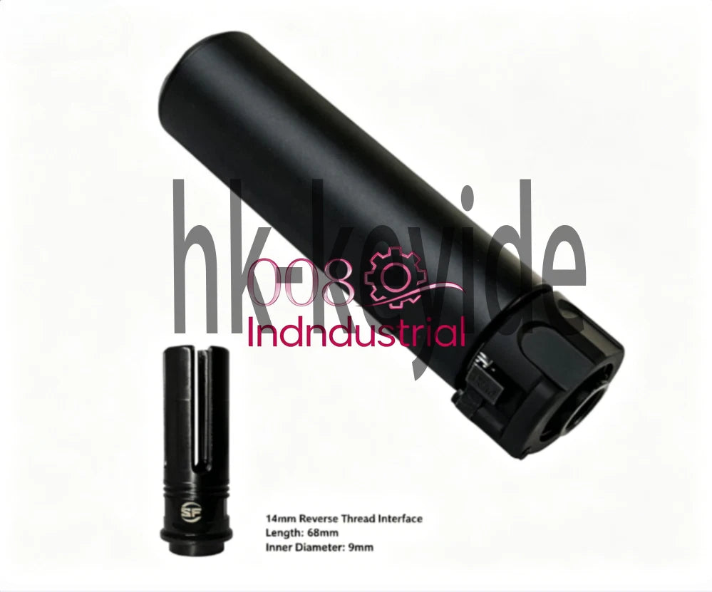 1Pcs FOR Airsoft Bay 14mm SOCOM556-MINI2 Suppressor -14mm CCW Black