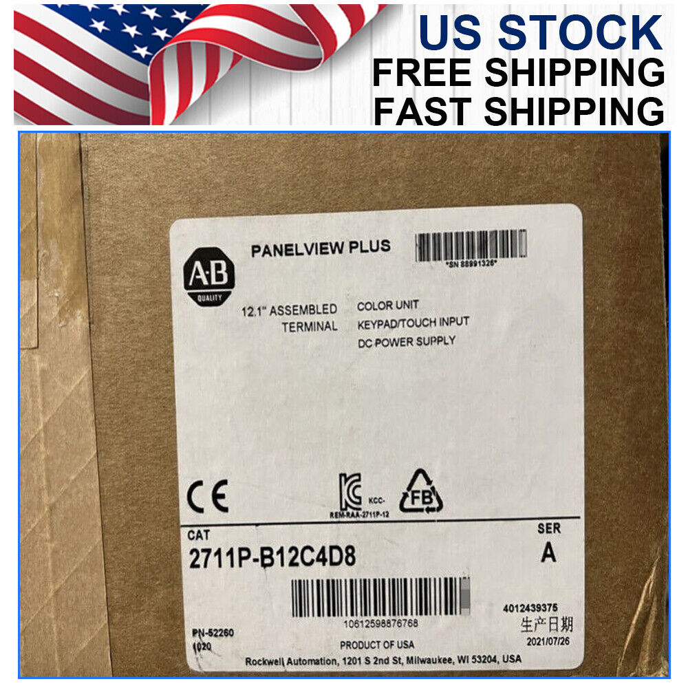 1PCS AB 2711P-B12C4D8 Sealed 2711P-B12C4D8 - AB