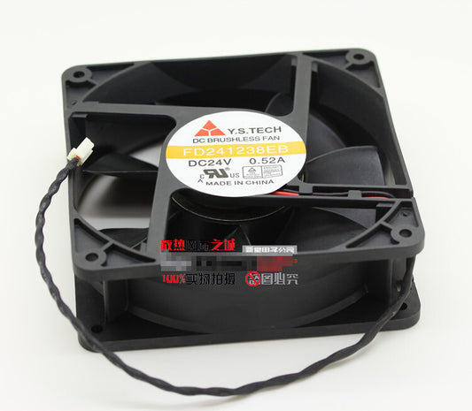 1pcs Y.S.TECH FD241238EB 24V 0.52A 12038 12cm double ball cooling fan 2pin
