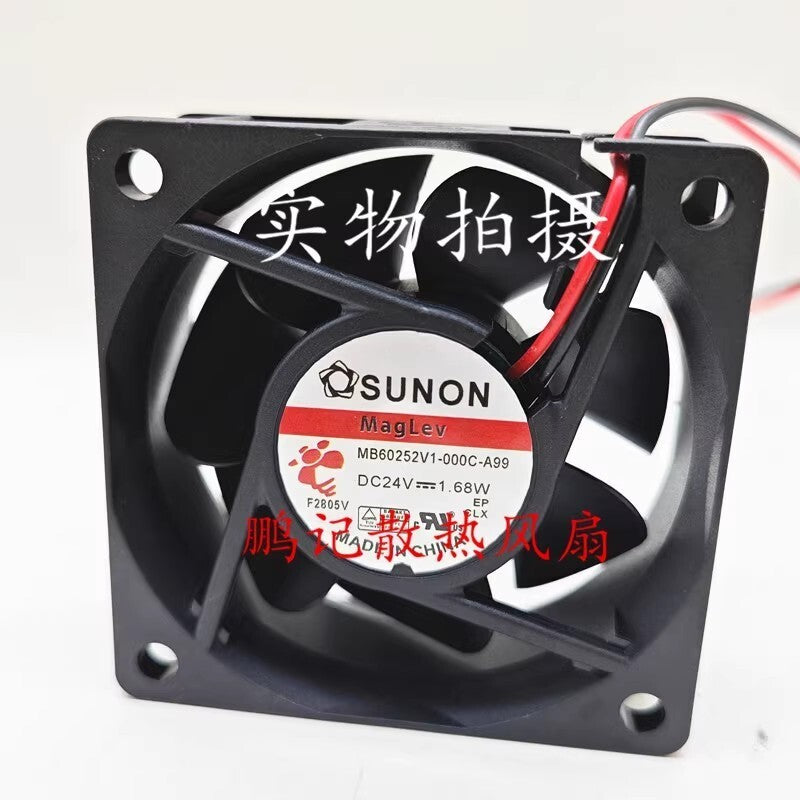 SUNON MB60252V1-000C-A99 6025 DC12V 1.68W 6CM 2-Wire Inverter Cooling Fan