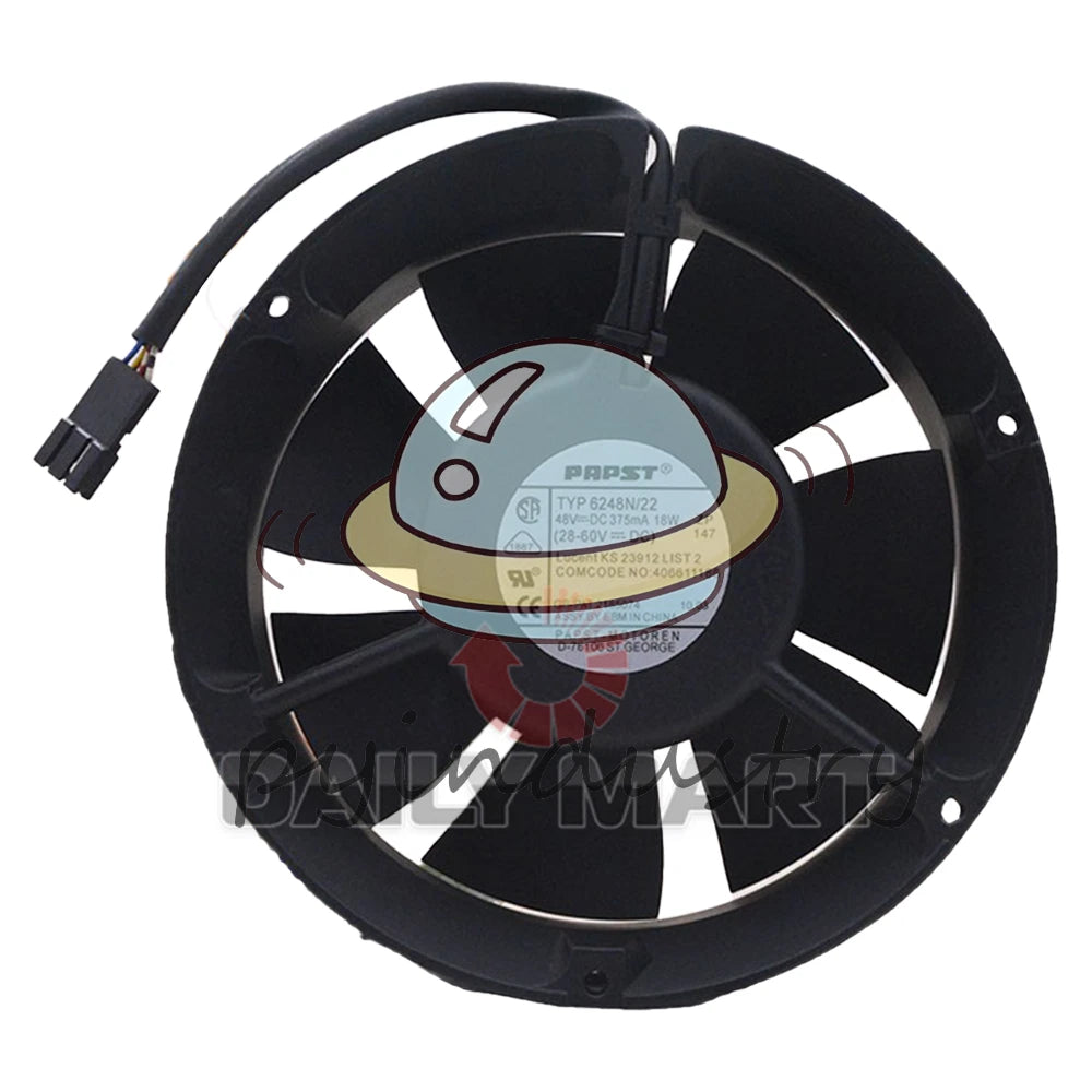 PAPST TYP 6248N/22 Server Cooling Fan DC48V 375mA 18W