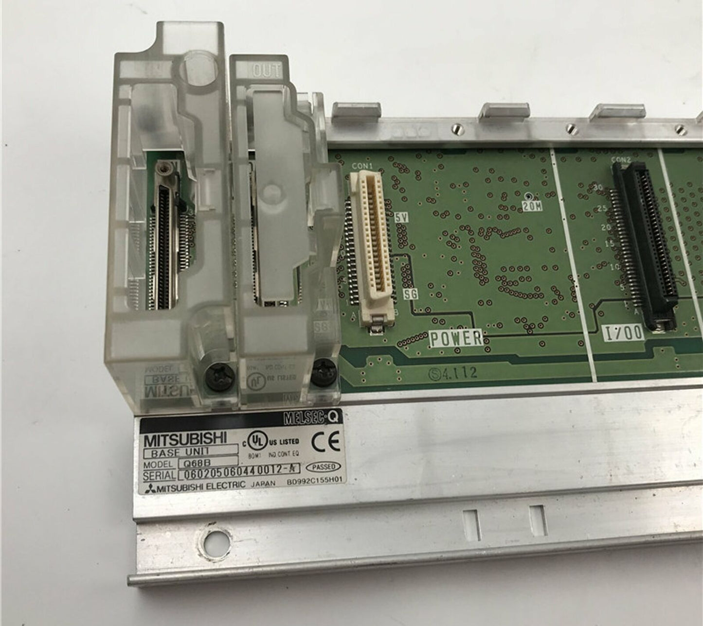 Mitsubishi Melsec-Q Series Slot Base Unit Q68B Tested In Good Condition - MITSUBISHI