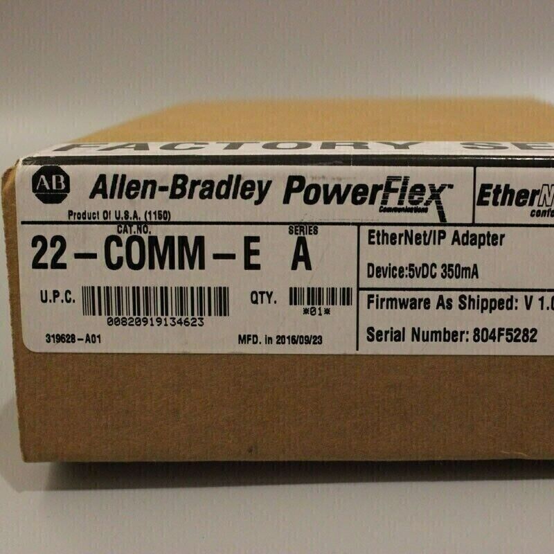 New Factory Sealed AB 22-COMM-E SER A PowerFlex Ethernet/IP Communication Adapter - POWERFLEX