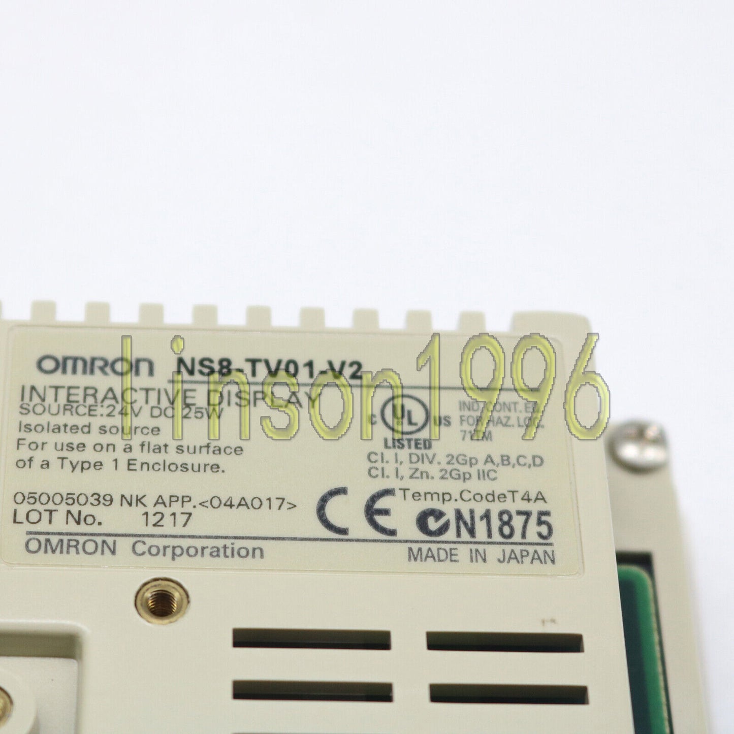 OMRON NS8-TV01-V2 Touch Screen - OMRON