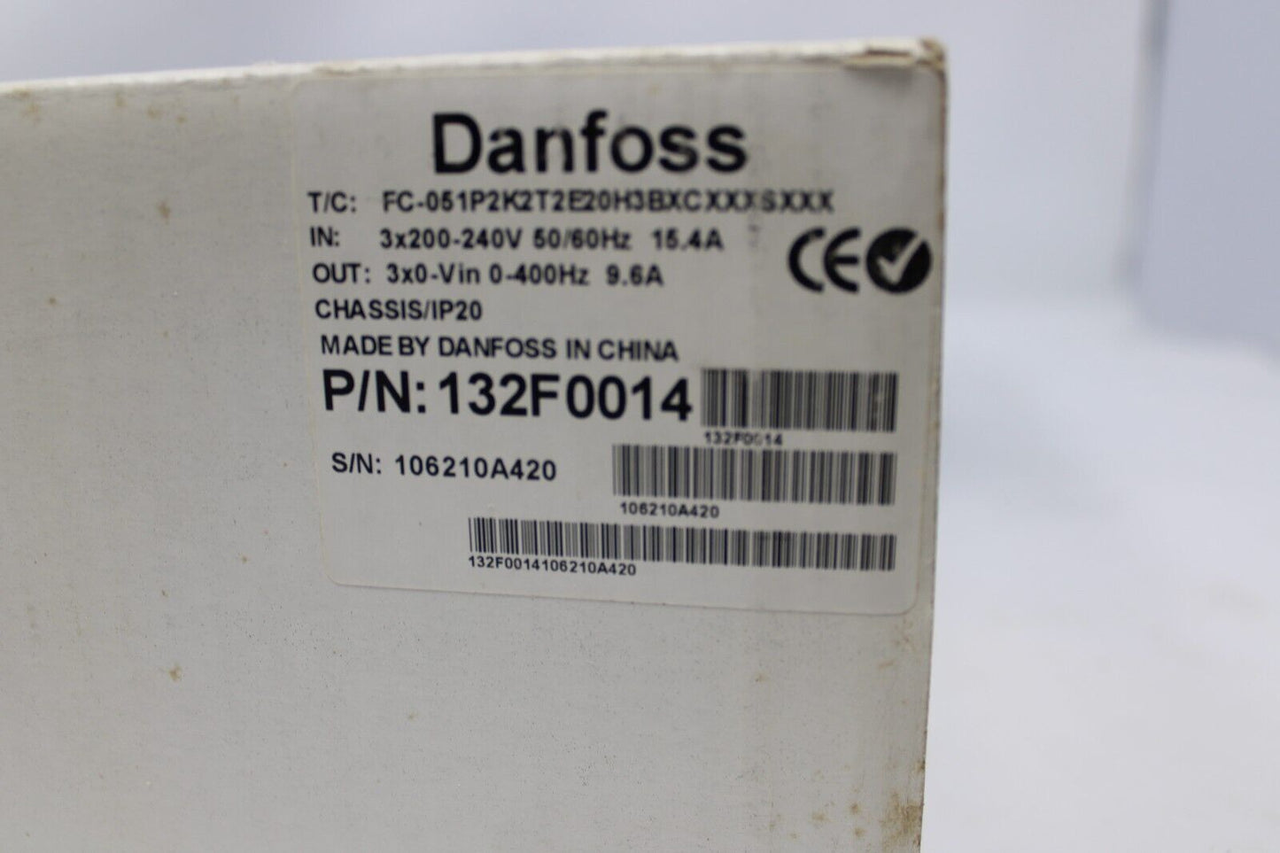 new Danfoss 132F0014 VLT Inverter Drive - DANFOSS