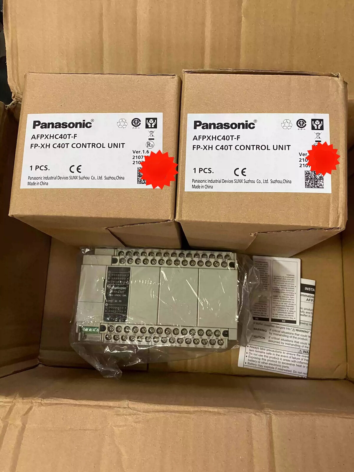 1PCS Panasonic AFPXHC40T-F FP-XH C40T CONTROL UNIT - PANASONIC