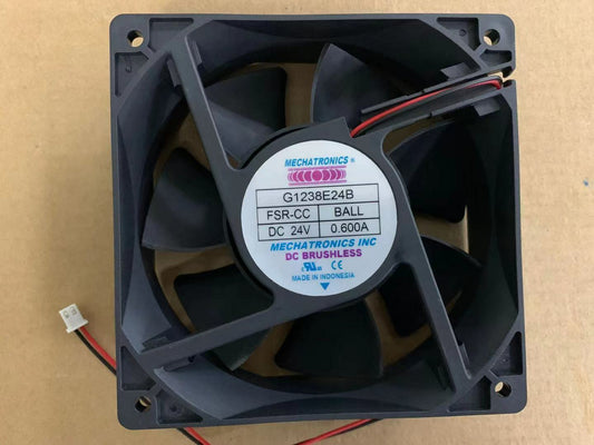 new 1PC MECHATRONICS G1238E24B FSR 120*120*38MM 24V 0.600A 2-wire cooling fan
