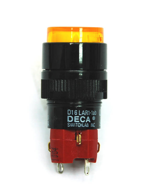 new 1pc DECA Pushbutton Switch D16LAR1-1ab SPST Alternate Bulb - DECA