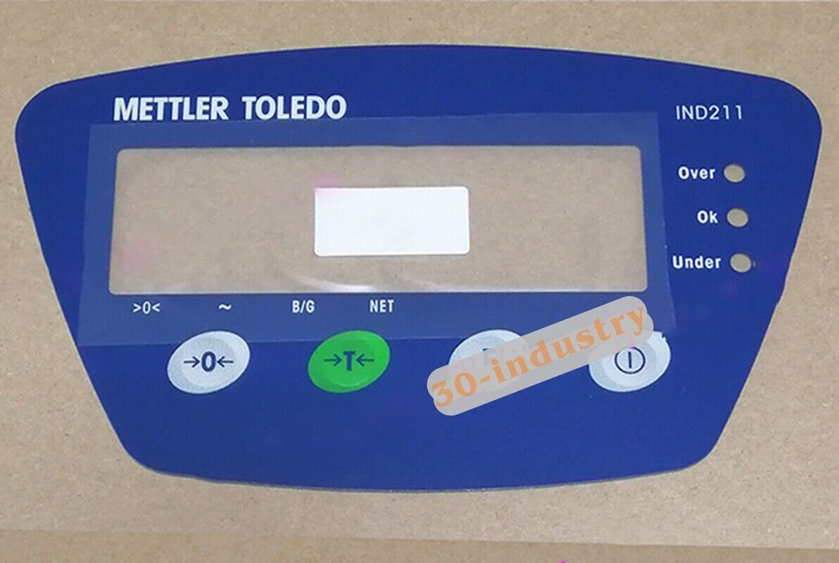 Membrane Keypad for Mettler Toledo IND211 Instrument Panel - METTLER TOLEDO