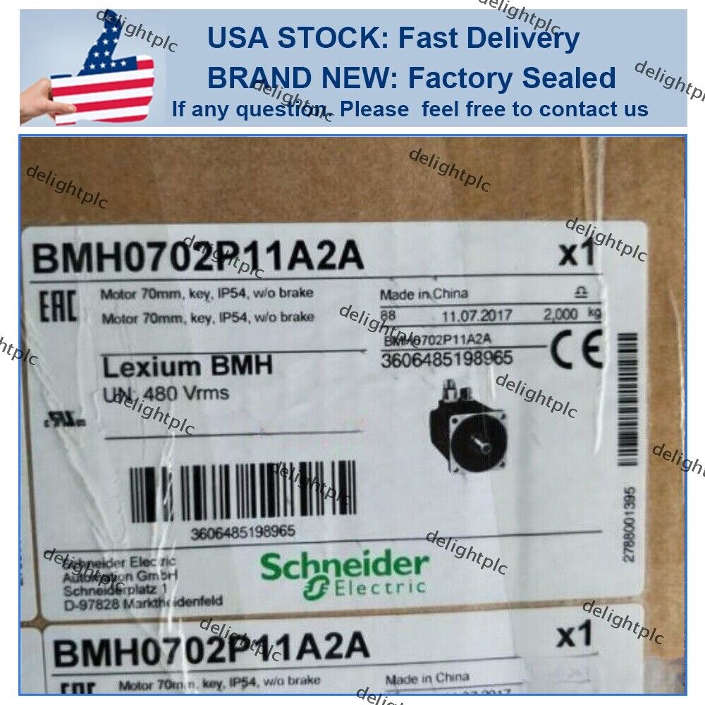 New SCHNEIDER BMH0702P11A2A Servo Motor BMH0702P11A2A - SCHNEIDER