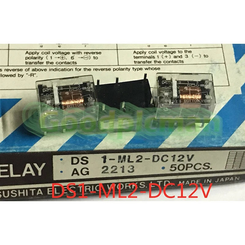 1Pc PANASONIC DS1-ML2-DC12V 12VDC Power relay 6Pin