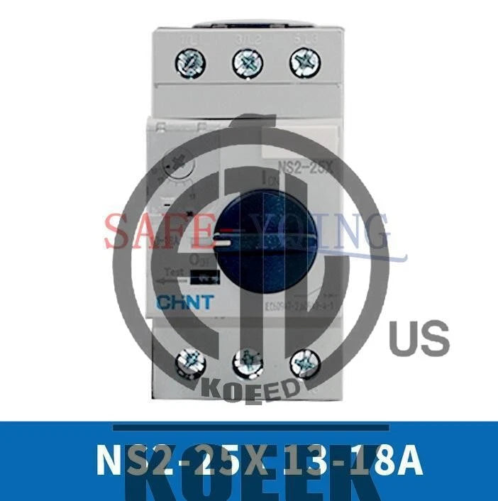 1PCS CHNT motor starter knob type NS2-25X overload short circuit protection