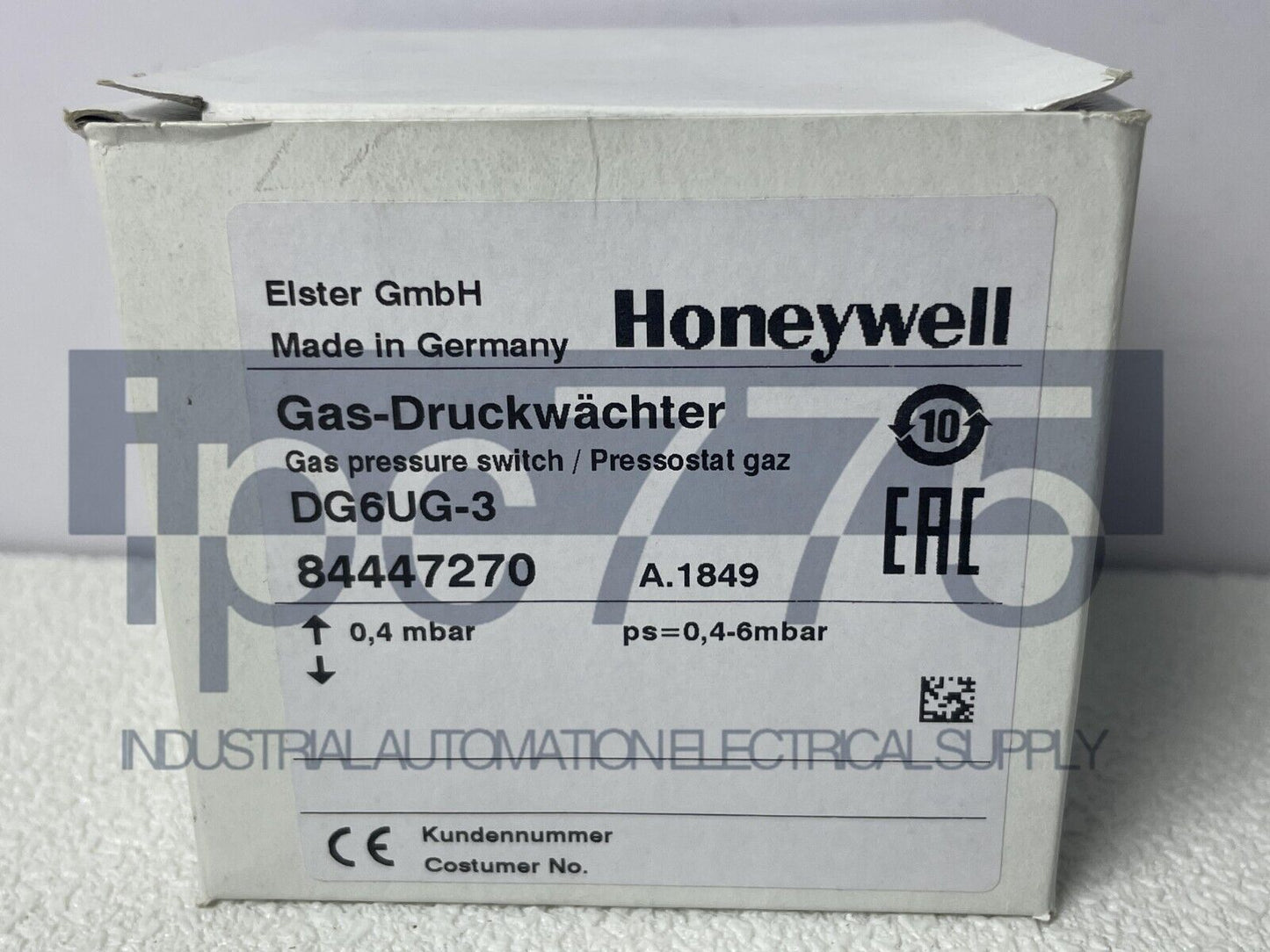 Krom Schröder Pressure Switch DG6UG-3 - KROM SCHRÖDER