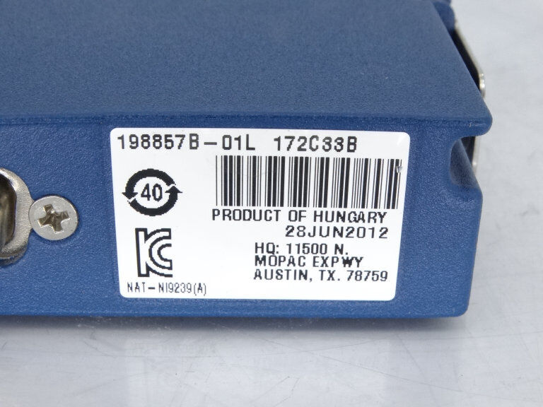 NATIONAL INSTRUMENTS 198857B-01L Amplifier: High-Performance Audio Solution for Professional Use - NATIONAL INSTRUMENTS