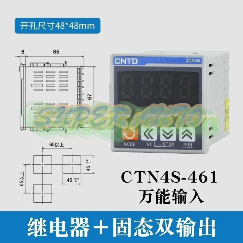 1Pcs Display Intelligent Temperature Controller CTN4S-461 K type