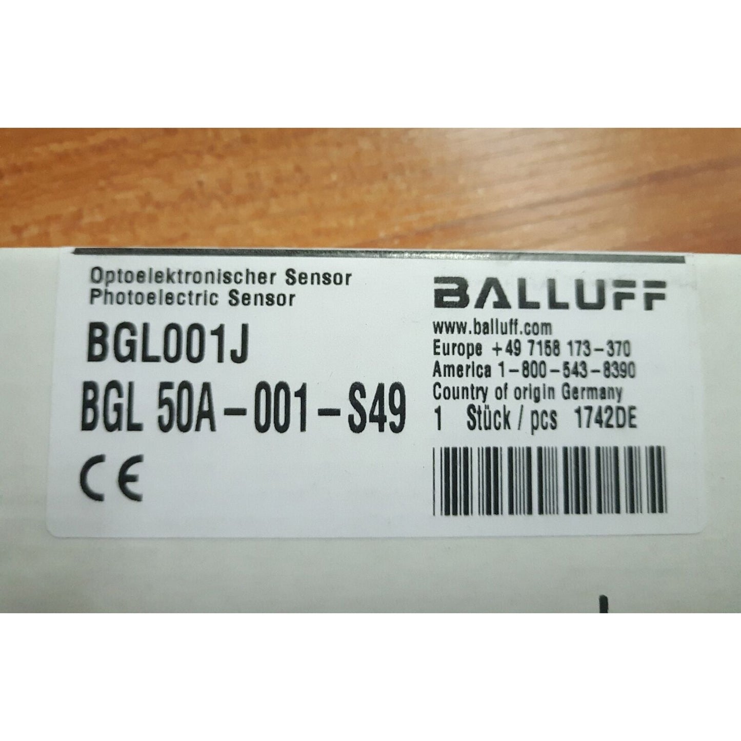 BALLUFF Photoelectric Sensor BGL 50A-001-S49 - BALLUFF
