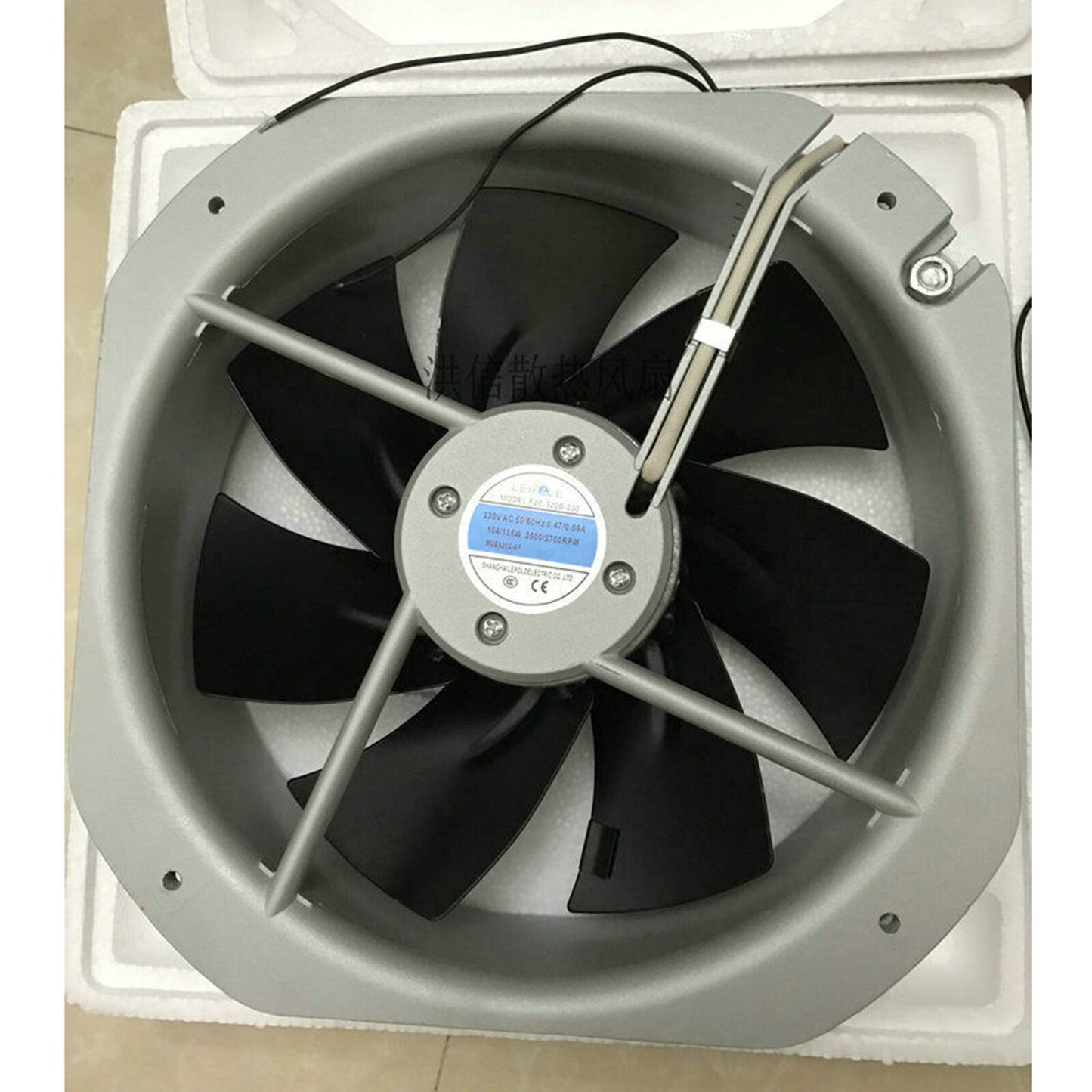 1PCS LEIPOLE F2E-320B-230 230V 28080 28CM 2 Wire Cooling Fan#QW