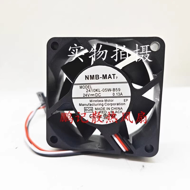 NMB 2410ML-05W-B59 6025 DC24V 0.13A 6CM 3-Wire Inverter Cooling Fan