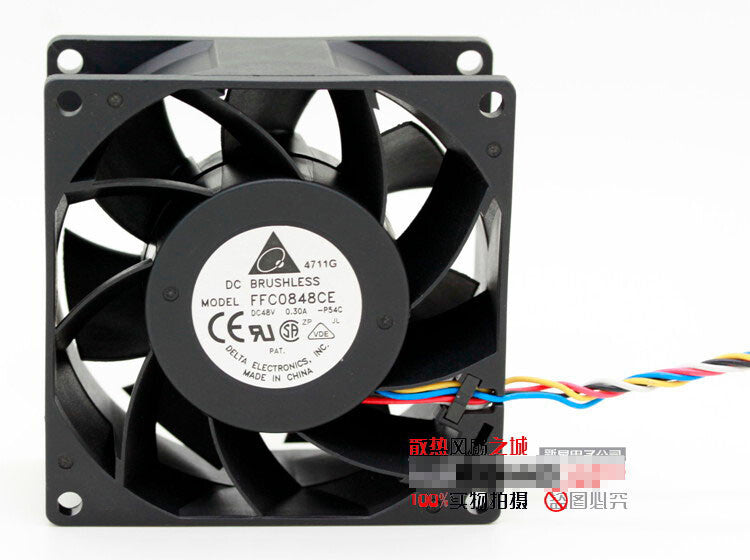 1pcs DELTA FFC0848CE 48V 0.30A 8038 8CM double ball high air volume cooling fan