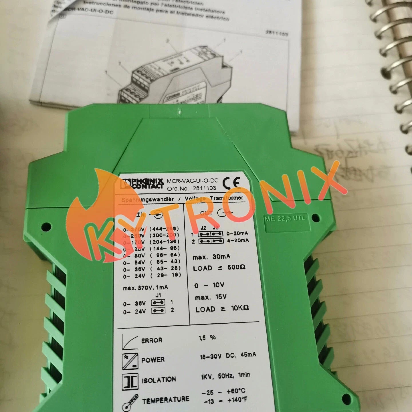 1Pcs Phoenix 2811103 transmitter MCR-VAC-UI-O-DC