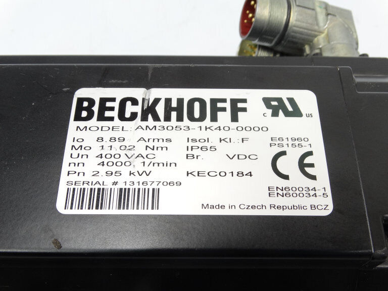 Beckhoff Am3053-1k40-0000 Servo Motor - BECKHOFF