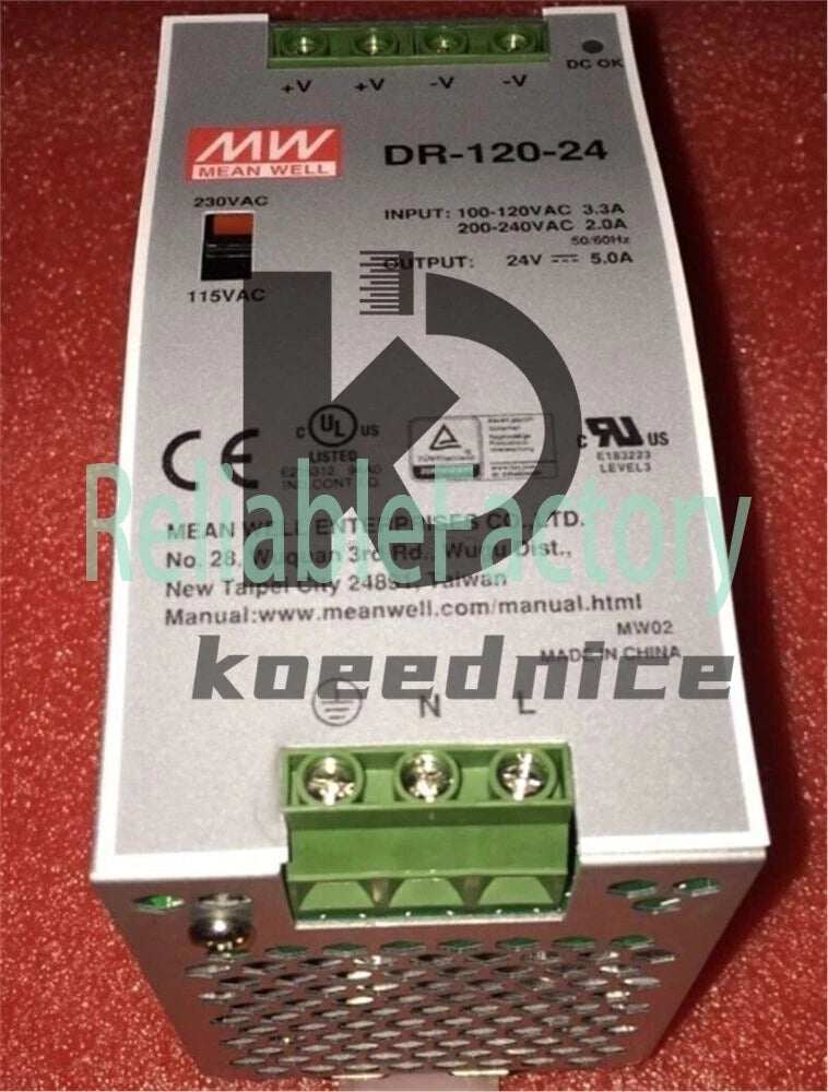 Meanwell DR-120-24 DR-120-24 Power Supply