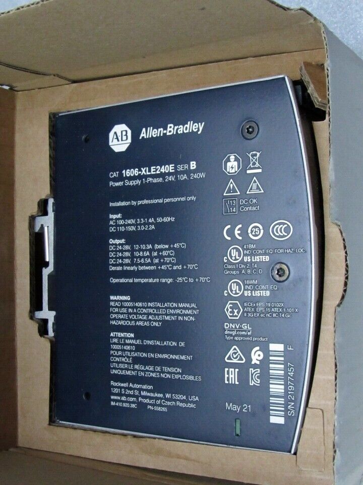 NEW Allen-Bradley 1606-XLE240E DC Power Supply 1606XLE240E Factory Sealed - ALLEN-BRADLEY