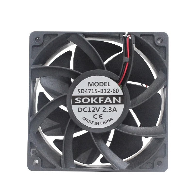 SOKFAN SD4715-B12-60 12038 12V 2.3A DC Cooling Fan for Inverter